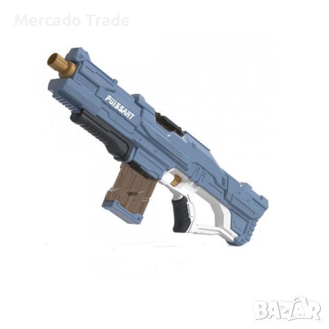 Водна пушка Mercado Trade, За деца и възрастни, Бърза стрелба, Син, снимка 2 - Електрически играчки - 41335228