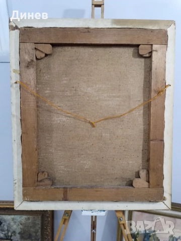 картина маслени бои Танцьорка с Даире (Ориенталски Мотив), снимка 3 - Декорация за дома - 52146217