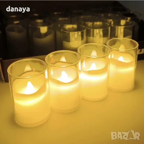 5410 Мини електронна свещ с мека светлина, 6x4cm  🕯🕯🕯🎅🎄🎁, снимка 3 - Декорация за дома - 47779287