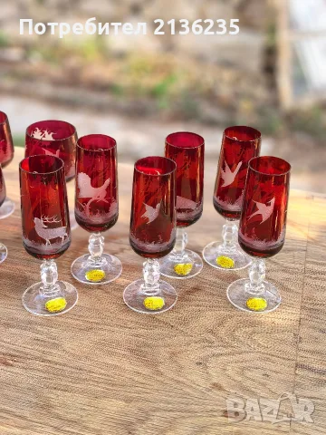 Кристални чаши Egermann , снимка 10 - Антикварни и старинни предмети - 55816541