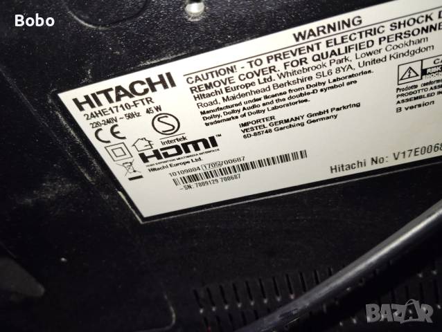 Телевизор HITACHI 24, снимка 2 - Телевизори - 52368864