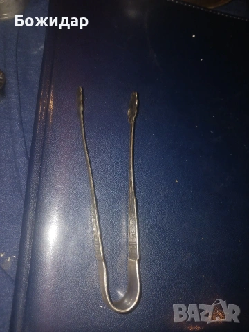 Посребрена Щипка за Лед и захар.СССР., снимка 2 - Аксесоари за кухня - 53867606
