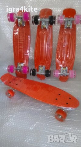 Червен светещ пениборд в 4 модела / скейтборд skateboard penny board, снимка 2 - Скейтборд, ховърборд, уейвборд - 35773899