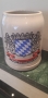 Немска керамчна халба за бира   с вместимост 0.500 мл.Брандирана с надпис TIP TOP.Неизползвана  