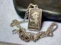 PANDA BAR Liberty Mint 1/4 oz. 999 Silver СРЕБЪРЕН ПЕНДАНТ СРЕБРО 999 със СРЕБЪРНА 925 ВЕРИЖКА 45669, снимка 1