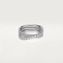 CARTIER Etincelle de Cartier Silver Paved Diamonds Дамски Пръстен, снимка 9