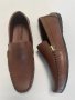 Мъжки мокасини от естествена кожа - Тъмнокафяви - 45, снимка 1 - Ежедневни обувки - 41548940