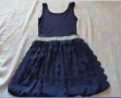 Синя рокличка с 3D eфект, снимка 1 - Детски рокли и поли - 42155441