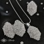 Луксозен дамски комплект бижута с кристали от 3 части – Arina, снимка 1 - Бижутерийни комплекти - 41889491
