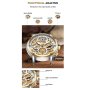Мъжки часовник Lige, Водоустойчив, Хронометър, Неръждаема стомана, Златист / Сребрист , снимка 10