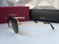 Cartier мъжки слънчеви очила с кожа, снимка 9