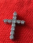 Старо сребърно кръстче 44366, снимка 3