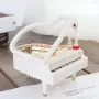 Музикална кутия във формата на пиано с кутия за бижута и танцуваща балерина, снимка 4