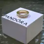Пръстен Pandora Eternity Channel с 14К златно покритие, снимка 2