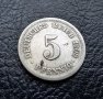 Стара монета 5 пфенига 1908 г. буква  F - Германия -топ цена !, снимка 10