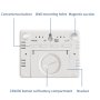Електронен LCD часовник термометър с влагомер аларма будилник влажност, снимка 5