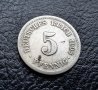 Стара монета 5 пфенига 1908 г. буква  F - Германия -топ цена !, снимка 11