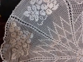 Покривка за кръгла маса,ръчно плетена 120/120 см,мильо,плетиво,бродерия, снимка 6