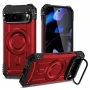 Google Pixel 9 Pro / Pixel 9 Magnetic Case Lens /Kickstand PC + TPU Удароустойчив Ring Holder2 Калъф, снимка 2