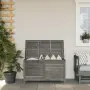 vidaXL Градинска ракла антрацит 99x49,5x58,5 см чам масив, снимка 2