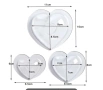 3D 3 Размера сърце форма Поликарбонатна отливка калъп молд за шоколад Шоколадова торта украса молд, снимка 11