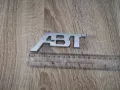 Audi ABT сребриста емблема малък размер, снимка 2