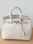 Чанта Hermes Birkin-бяла - SG-66, снимка 5