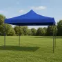 Сгъваема бяла шатра 3x3 м тип „Хармоника“ – Водоустойчива, здрава конструкция и бърз монтаж, снимка 1