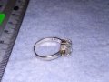 СКЪПОЦЕНЕН СРЕБЪРЕН ПРЪСТЕН СРЕБРО 925 с ЮВЕЛИРНО ШЛИФОВАН КАМЪК БЯЛО КОТЕШКО ОКО 38428, снимка 15