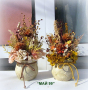 Цветя в керамична кашпа, снимка 1 - Подаръци за жени - 44602663