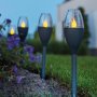 Соларни свещи за градина 4 броя, снимка 1 - Соларни лампи - 40730757