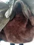 Нова военна шуба с агнешка кожа и агнешка яка, снимка 3