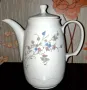 Немски порцеланов чайник и латиера, снимка 2