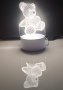 Холограмна 3D LED лампа Мече ,USB, снимка 8