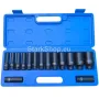 Дълбоки Ударни Вложки 1/2″ Удължени 12 Стенни CR–MO 15 части HAWEK (10 – 32мм), снимка 3