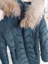 Дамско зимно яке с яка от естествен косъм, снимка 3