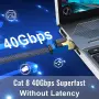Високоскоростен Ethernet кабел Cat 8 с дължина 15 метра, снимка 5