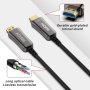 ATZEBE оптичен Hdmi кабел HDMI to HDMI fiber optic 30M нов, снимка 1 - Стойки, 3D очила, аксесоари - 41948590