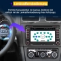 Android 10 радио за VW Skoda Seat, 2 DIN  с навигация, 7-инчов сензорен екран, снимка 6