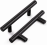 Комплект 25 бр. черни дръжки за мебели Vepagoo, кухненски шкафове, 102 мм, снимка 1