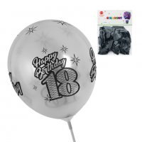 Балони "Happy Birthday 18" /10 броя/, снимка 2 - Декорация за дома - 34205186