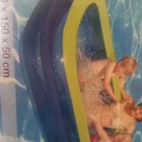 Нов надуваем басейн Happy People Family Pool, с 2 ринга, 200x150x50 cm, снимка 3 - Басейни и аксесоари - 42019583