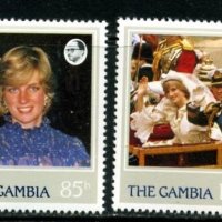 Чисти марки Лейди (принцеса) Даяна 1982 от Гамбия , снимка 1 - Филателия - 41682700
