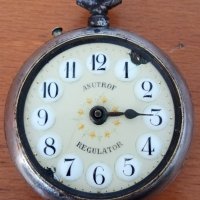 Винтидж античен джобен часовник Anutrof Regulator Gunmetal, снимка 2 - Антикварни и старинни предмети - 39644872