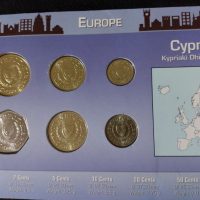 Комплектен сет - Кипър 2004 , 6 монети, снимка 2 - Нумизматика и бонистика - 44516796