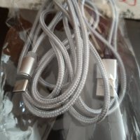 Магнитен кабел за зареждане type C, снимка 2 - USB кабели - 41780826