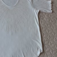 Бяла блузка, снимка 9 - Тениски - 40172695