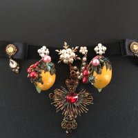 Чокър от серията “Забранения плод” на дизайнерката Анелия Милчева, снимка 1 - Колиета, медальони, синджири - 41676042
