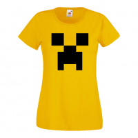Дамска тениска Creeper Face 1 майнкрафт Minecraft,Игра,Забавление,подарък,Изненада,Рожден Ден., снимка 12 - Тениски - 36520486