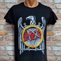 Нова мъжка тениска с дигитален печат на музикалната група Slayer, снимка 2 - Тениски - 42648624